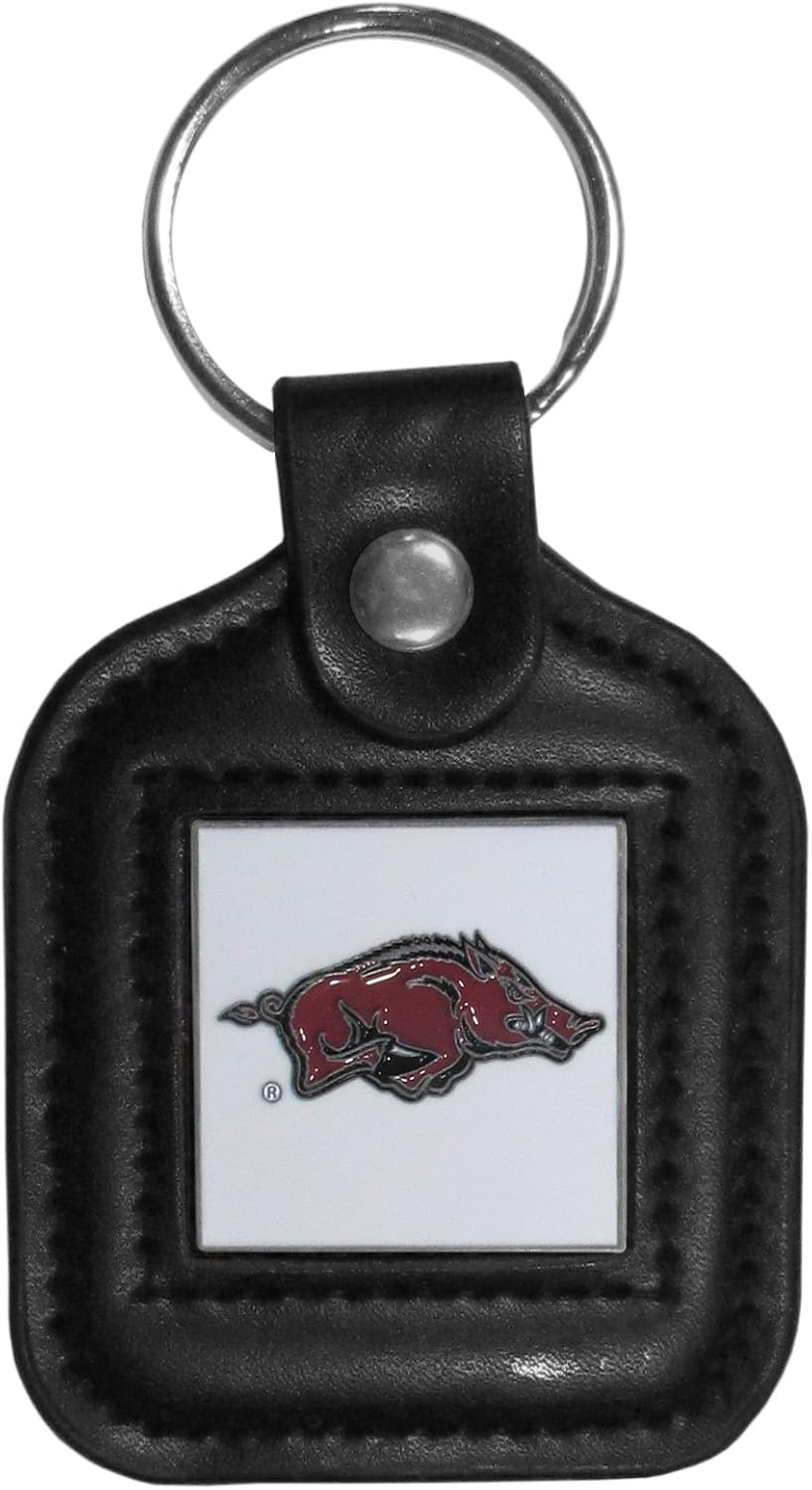 NCAA Siskiyou Sports Fan Shop Michigan State Spartans Square Leather Key Chain One Size Black : Sports & Outdoors