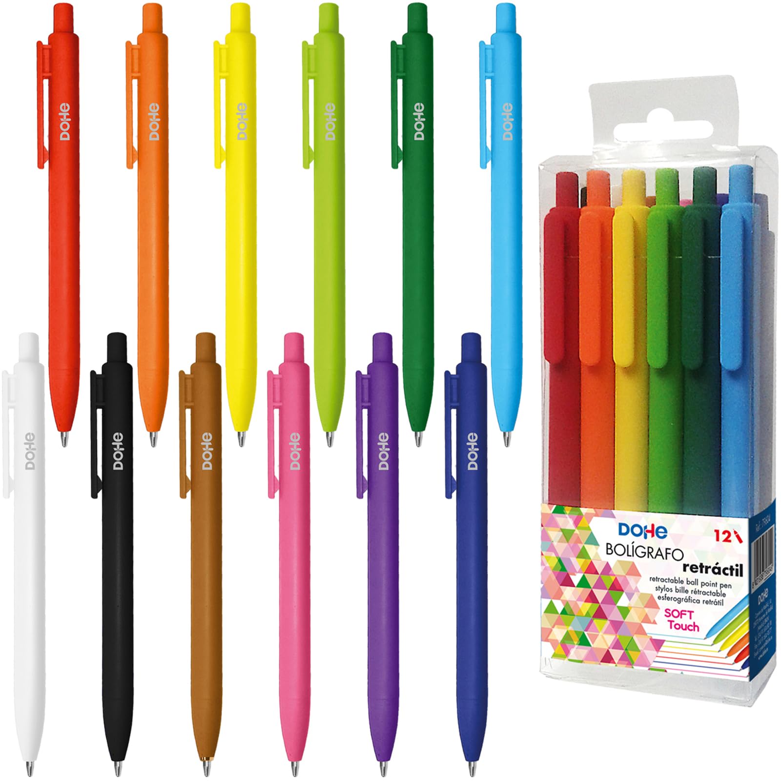 Set of Colored Ink pens - 12 pcs