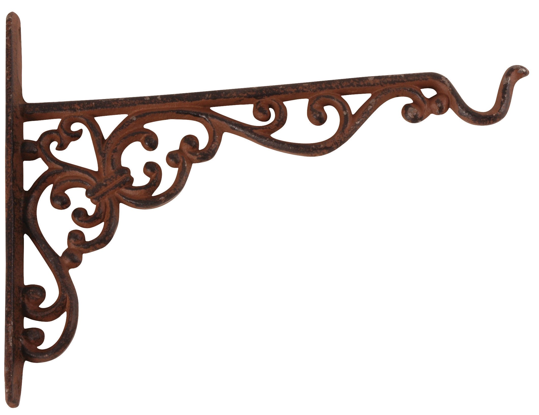 Fallen Fruits BPH29 Cast Iron Large Basket Bracket, Brown