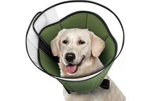 FURTIME Dog Cone for Dogs After Surgery,Soft Dog Cones for Large Medium Dogs,Pet Recovery Cone,Adjustable E-Collars for Dogs,Elizabethan Collar,Prevent Licking Wounds