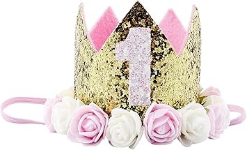 1st birthday flower crown