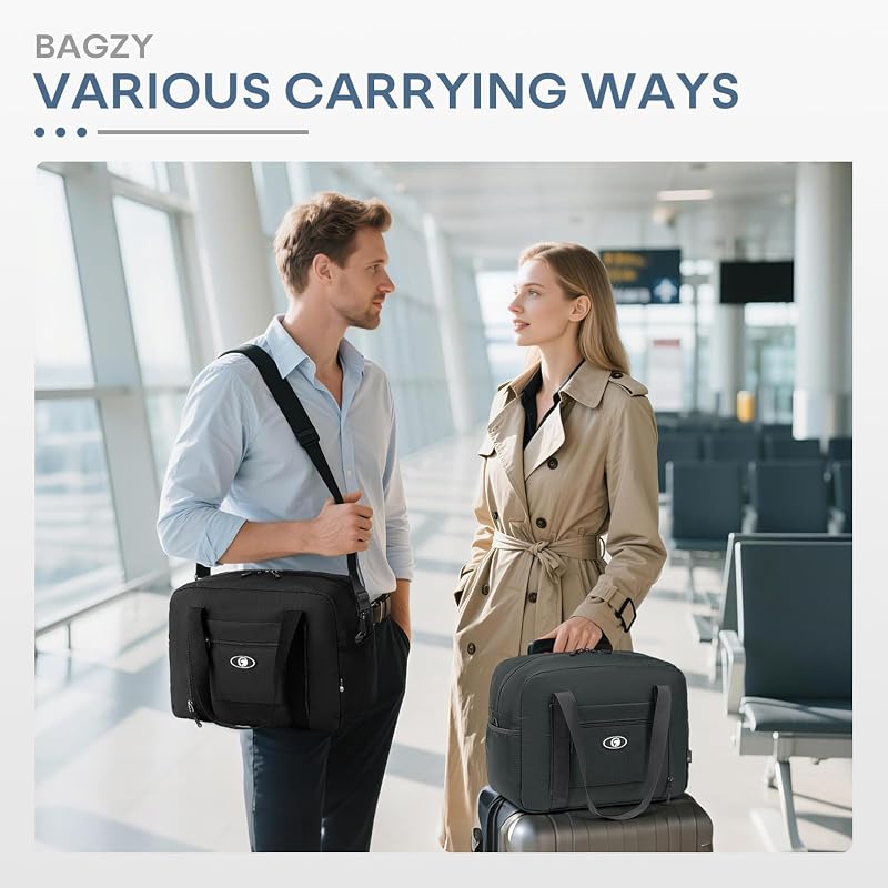 Mala de viagem 40x30x20 para bagagem de mão dobrável à prova d'água Vueling Wizzair com shoulder feminina Sports Holdall Fins de Semana 25L 2 Pacote