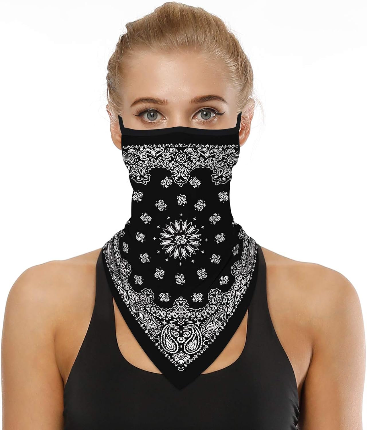 ZCBRISK Ear Hangers Face Mask Seamless Bandanas Headband Scarf Neck Gaiter Sun UV Wind Protection Earhook Balaclava - Image 3