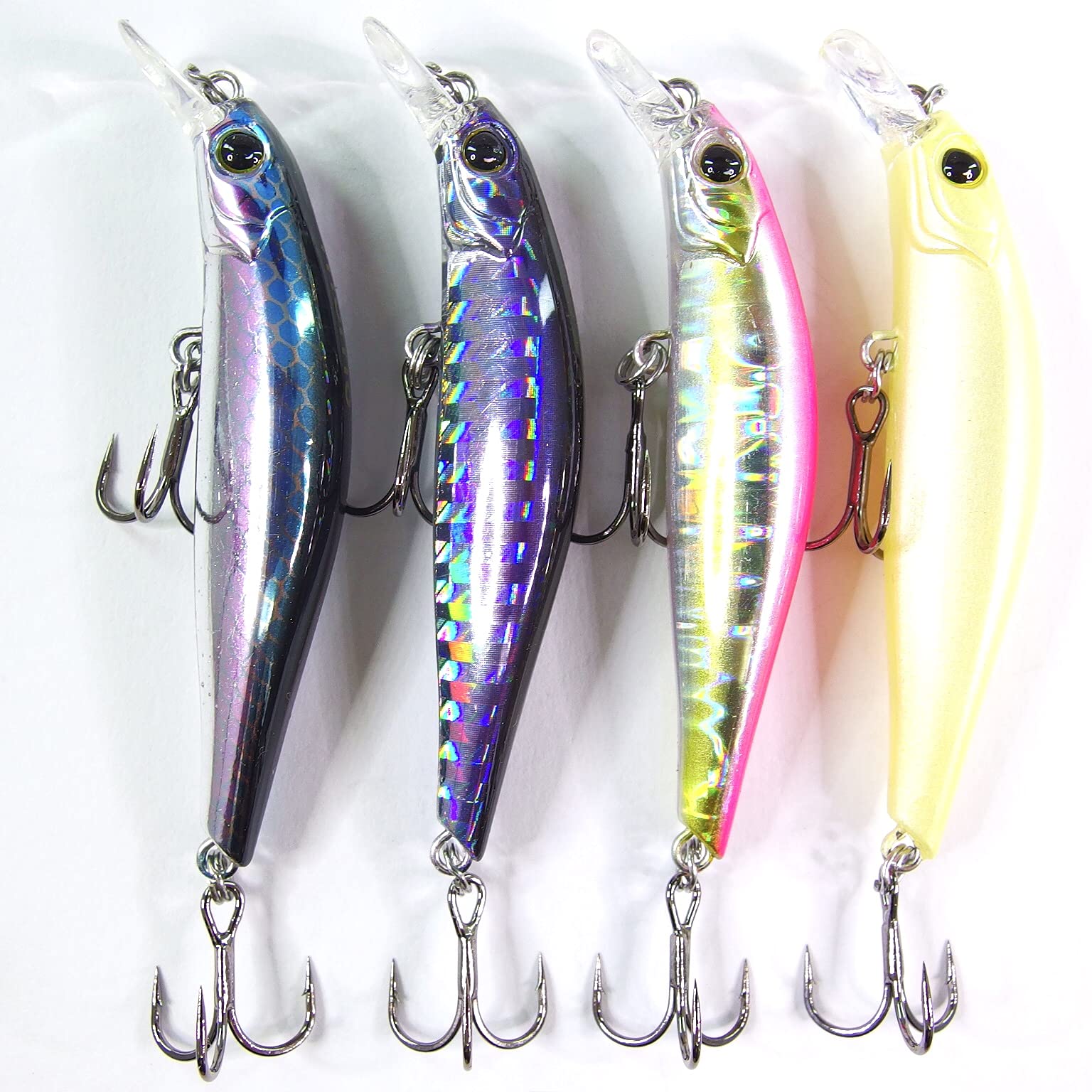 momolures - ULTIMA ARTIST SWIMMER 60mm Sinking Minnow for LRF, Bass, Seabass, Pike, Trout, Salmon lure fishing (4pcs Assort 01)