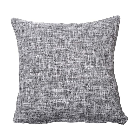 BIGBOBA Leinen Sofakissen-Bezug Reine Farbe Weicher Dekorativ Sofa Kissenbezug Kissenhülle mit verdecktem Reißverschluss in 1
