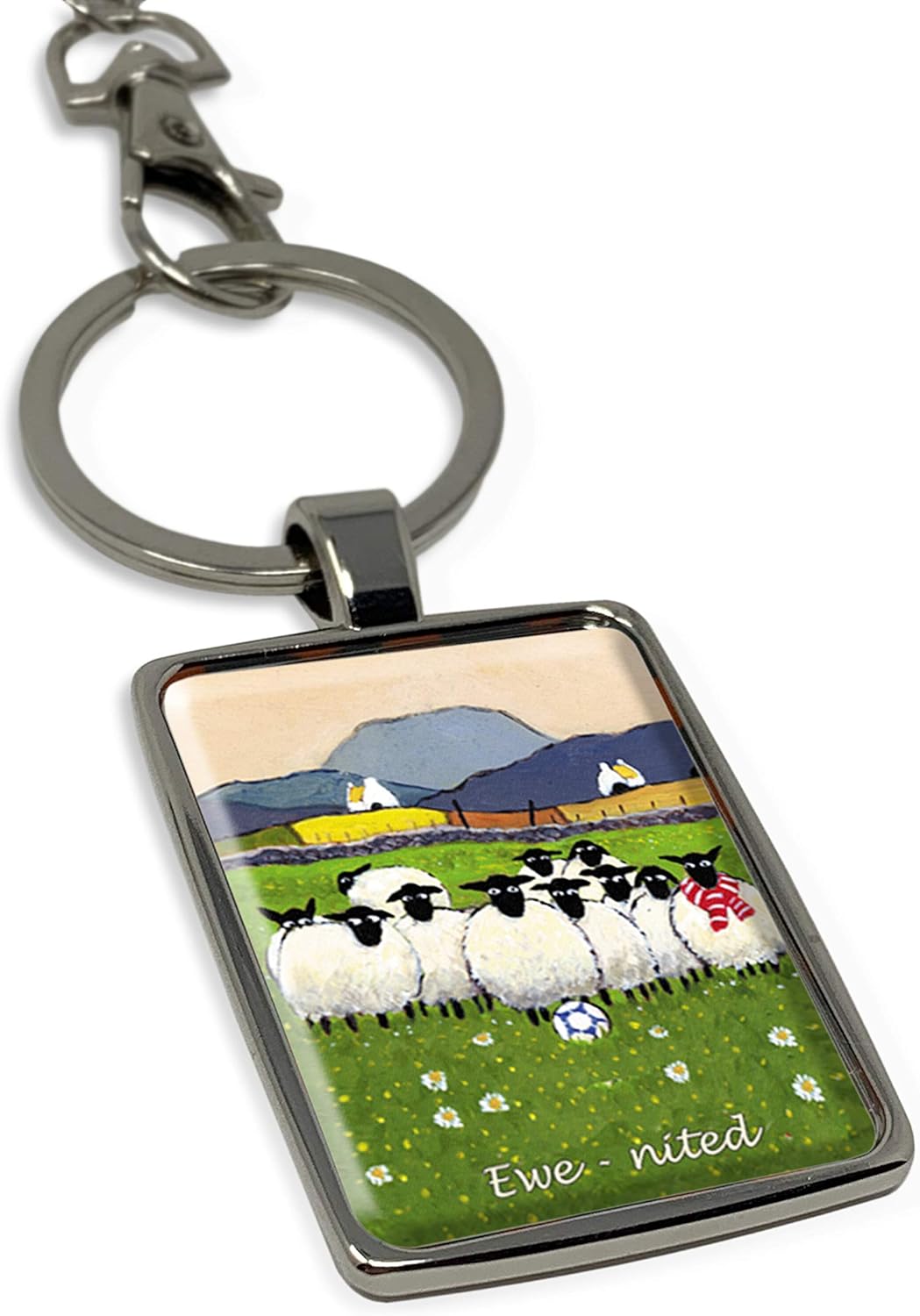 Ewe-nited Keyring Keychain Gift by Thomas Joseph, Multicolour