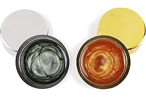 DDFFEJRE Violin Rosin 2 Pack,Cello Rosin,Round Natural Rosin with Light Low Dust,Excellent Grip,Protective Case for Violin,Viola,Cello(2-Pack Silver + Gold)