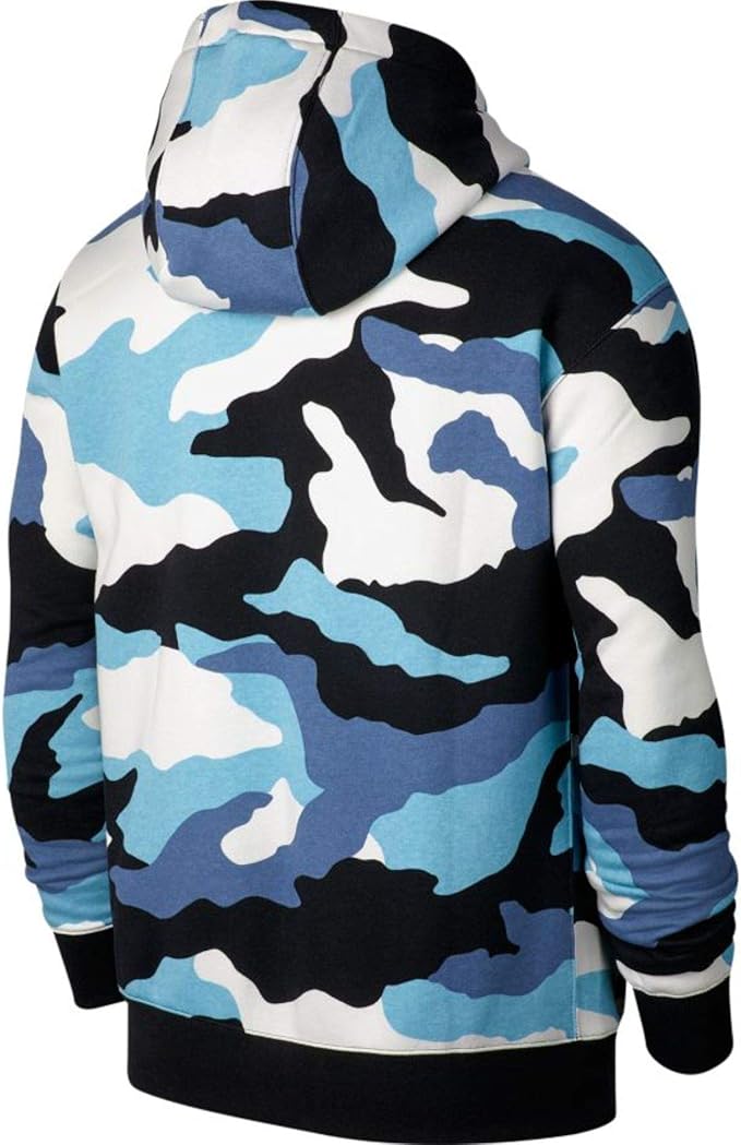 blue camo nike hoodie