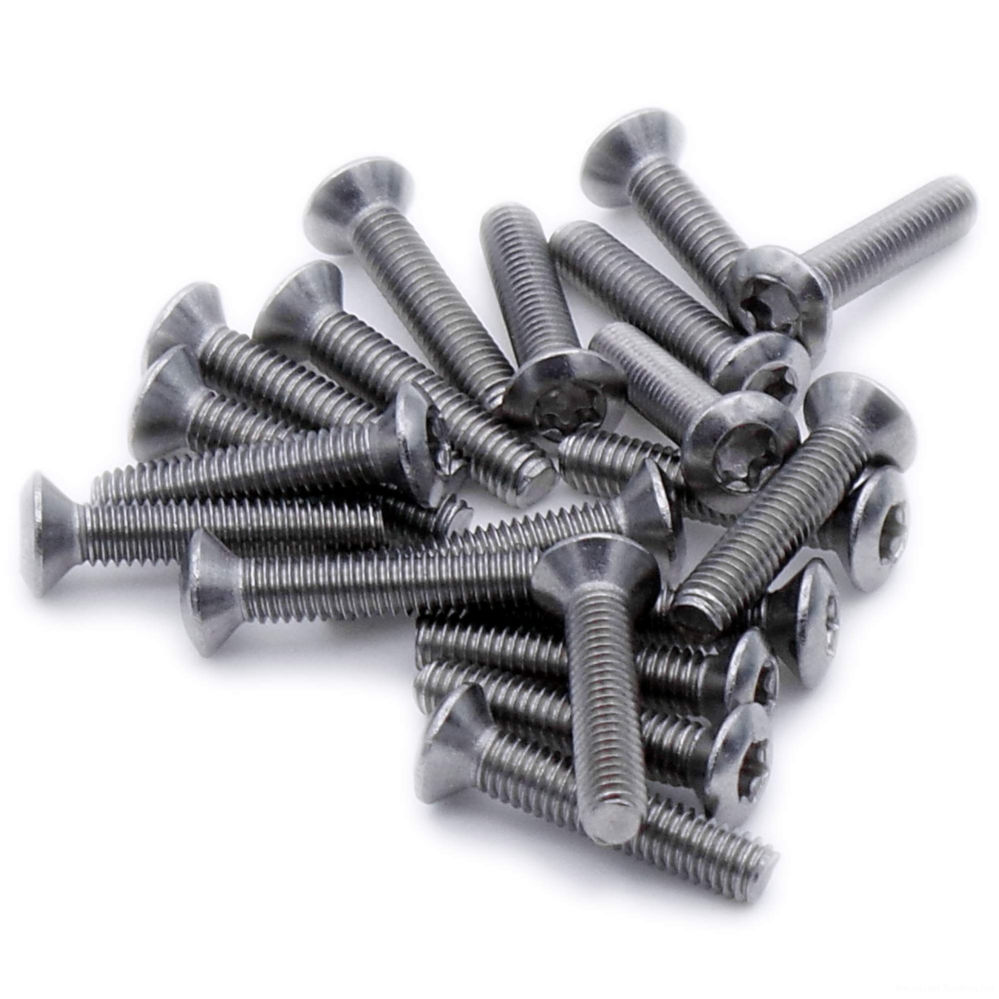 M3 (3mm x 10mm) TX Socket Raised Countersunk Machine Screw (Bolt) - Stainless Steel (A2) (Pack of 20)