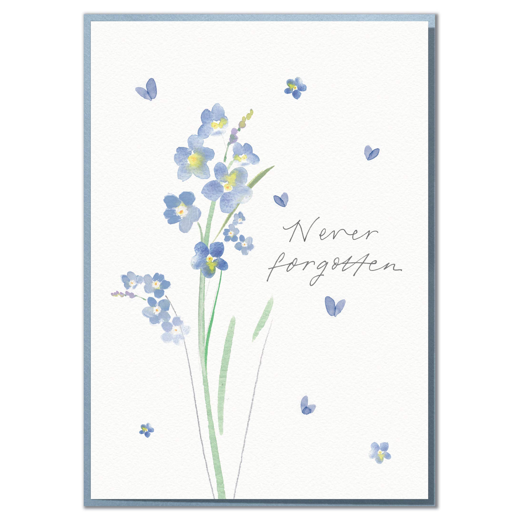 Never Forgotten. Beautiful, Heartfelt Sympathy or Thinking of You Card