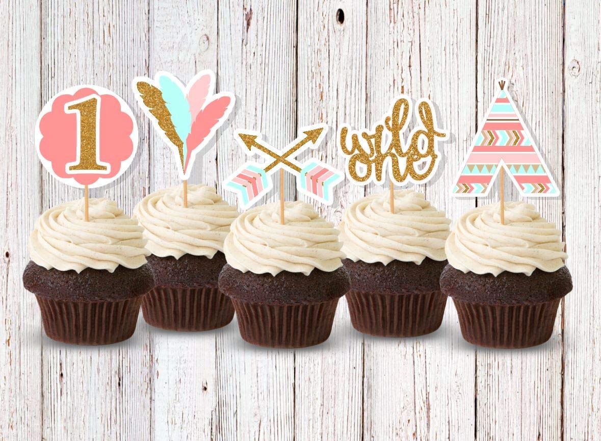 Amazon Com Wild One Cupcake Decorations Cupcake Picks For