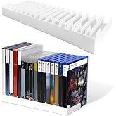 MuyuRise 2 Pack Video Game Storage Holder for PS5/PS4/PS3/PS2/Xbox One | Compatible with Xbox 360/Xbox Series X/S/Wii/Switch/Switch 2 Game Cases, 16-Disc Capacity DVD &amp; Blu-Ray Organizer Stand
