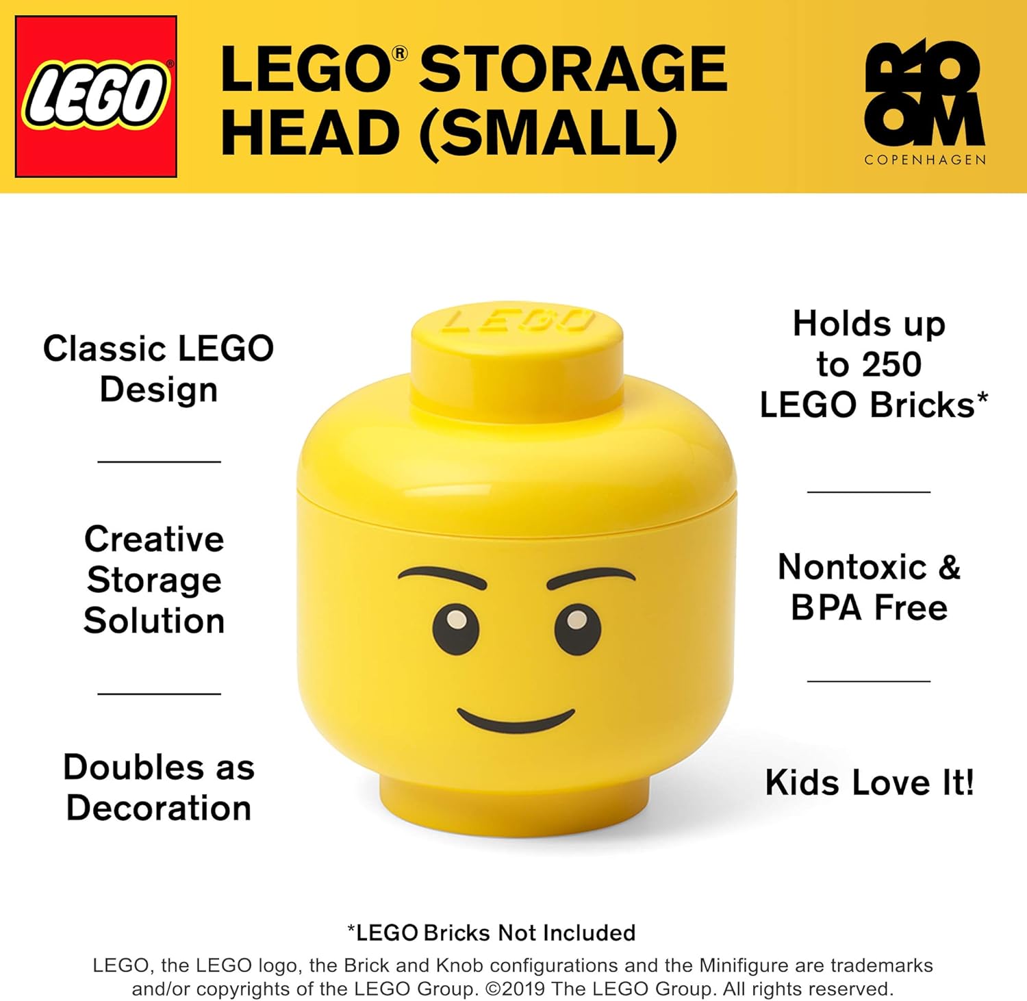 lego storage head small boy