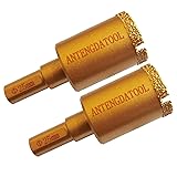 1 Inch Dry Tile Hole Saws Set 2Pcs 25mm Diamond