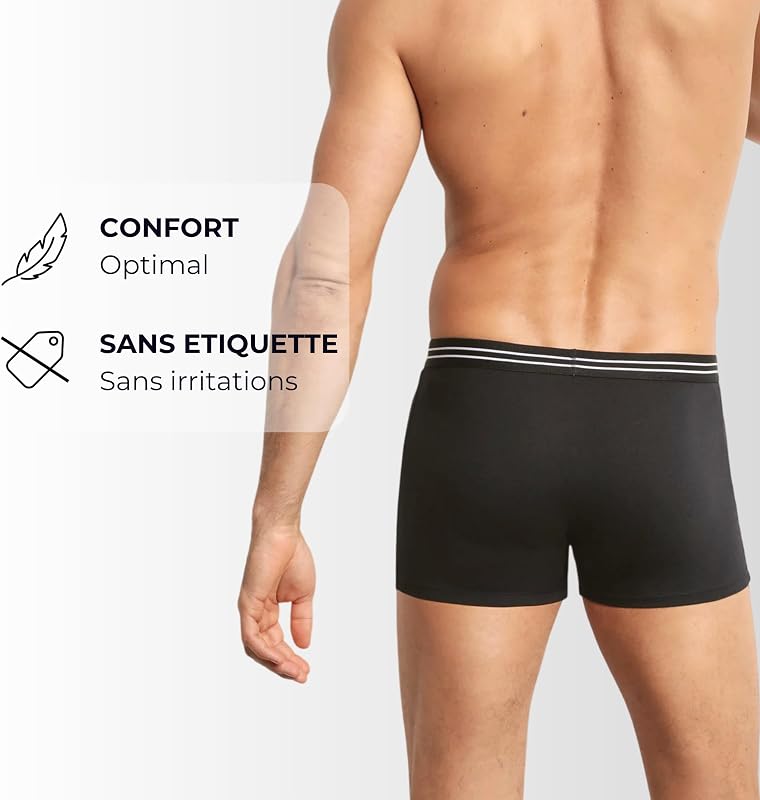 Herren Boxershorts 8er Pack | Ecodim Cotton Stretch Komfortabel | Täglicher Halt | Klassischer Gürtel