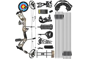 surwolf Archery Hunting Compound Bow Kit RTH 30-70 LBS Draw Length 23.5"-31", IBO 325FPS, Target Shooting Bow with Accessories for Bowfishing Archery Hunting