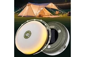HAMLITE Solar Camping String Lights: 4 in 1 Camping Fairy Light - 32.8Ft Camping Lights with 5 Modes - USB Outdoor String Lig
