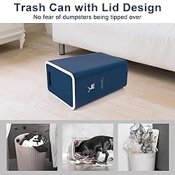 XPIY Trash Can with Lid, 2 Pack 4 Gallons/15 Liters