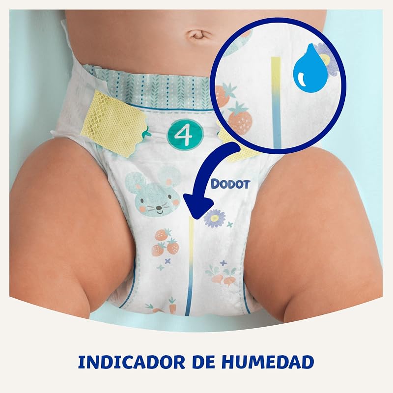 Sensitive - Pañales, 9 A 14 Kg, Blanco, Talla 4, Vanilla, 48 Unidad