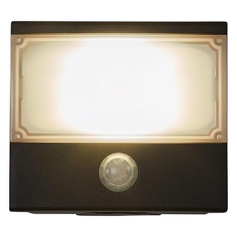 Lámpara LED exterior "Auron con detector de movimiento (Modern) en aluminio