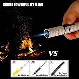 Futlidys Jet Lighter 7.0 Inch Windproof Gas Lighter with Flame Locking Function view 4