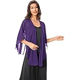 Hotshawl Shawls and Wraps for Evening Dresses Sheer Chiffon Women Elegant Soft Silky Scarf Scarve Wedding Bridal Stole