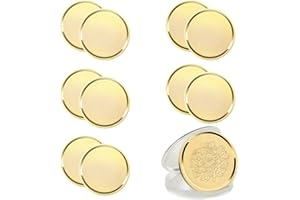 RAINTEAM 10Pcs Brass Laser Engraving Blanks Challenge Coin Blanks 40mm Diameter with Acrylic Protection Box for Personalized DIY Gift for Birthday Holidays Travel Commemorative Collection