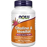 NOW Supplements, Choline &amp; Inositol, Nervous System Health*, 100 Caps