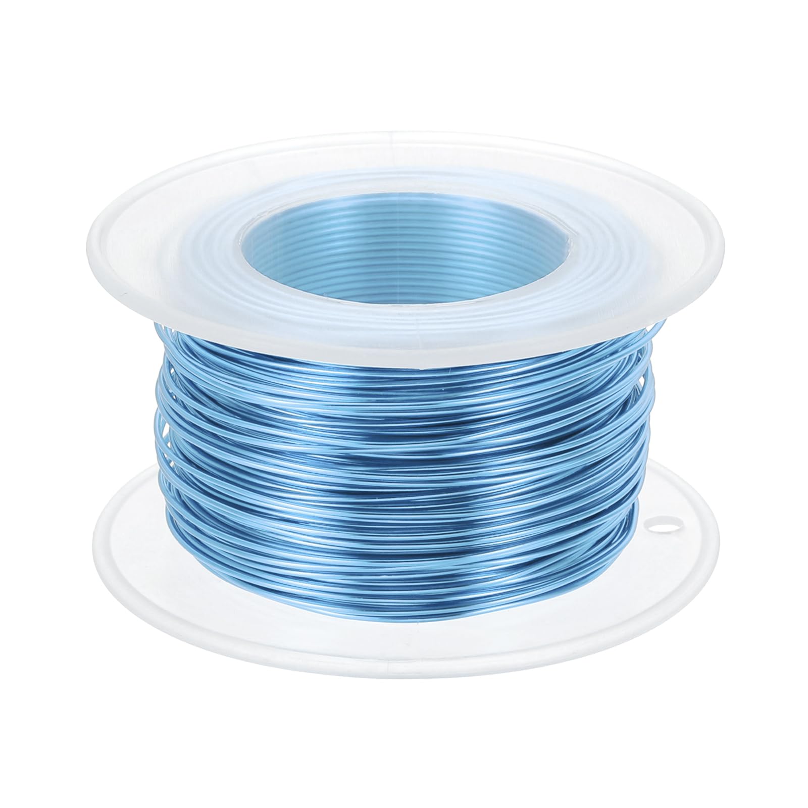 PATIKIL 20 Gauge 0.8mm Aluminum Craft Wire, 98.4 Ft Metal Wire Armature Bendable Wire for Jewelry Making Metal Wrap DIY, Steel Blue