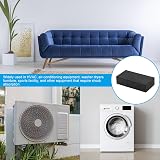 PATIKIL Rubber Anti-Vibration Pads 8 Pcs Square 4"x2"x1" Black for HVAC Air view 5
