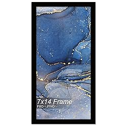 Fxojyvo 7x14 Picture Frame, Black Frame for 7 x 14