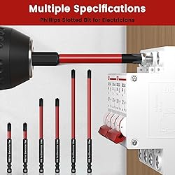 Phillips Slotted Bit Set - 6PCS LATTOOK Cross Head