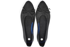 Shupua Women's Flats Black Flats Shoes Pointed Toe Ballet Flats Comfortable Bow Girls Flats Dressy