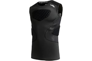 COOLOMG Youth Baseball Chest Protector Padded Compression Shirt Softball Football Lacrosse Rib Heart Sternum Guard