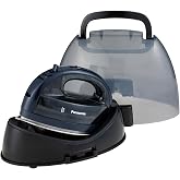 Panasonic NI-WL700A Cordless Steam/Dry Iron, 1500W, Black/Dark Blue | Cordless Wireless Steamer, Stainless Steel Plate, 1500W Power, Heats in Under 5 Minutes, Sleek 360 Degree Freestyle Soleplate