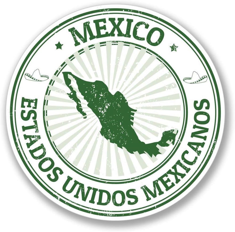 Mexico Vinyl Sticker Decal Laptop Car Bumper Sticker Travel Luggage Car iPad Sign Fun 5"