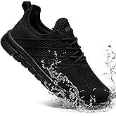 Taquco Non Slip Work Shoes for Women Slip On Sneakers Water Resistant Shoe Slip Resistant Food Service Zapatos Antideslizantes para Mujer, Black US 5-11
