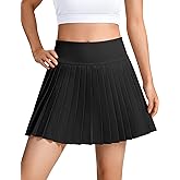 JOCMIC Girls Tennis Skirt with Shorts Athletic Pleated Skort with Pockets for Golf Workout Running