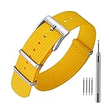 ANNEFIT Nylon Watch Band 20mm, One-Piece Waterproof