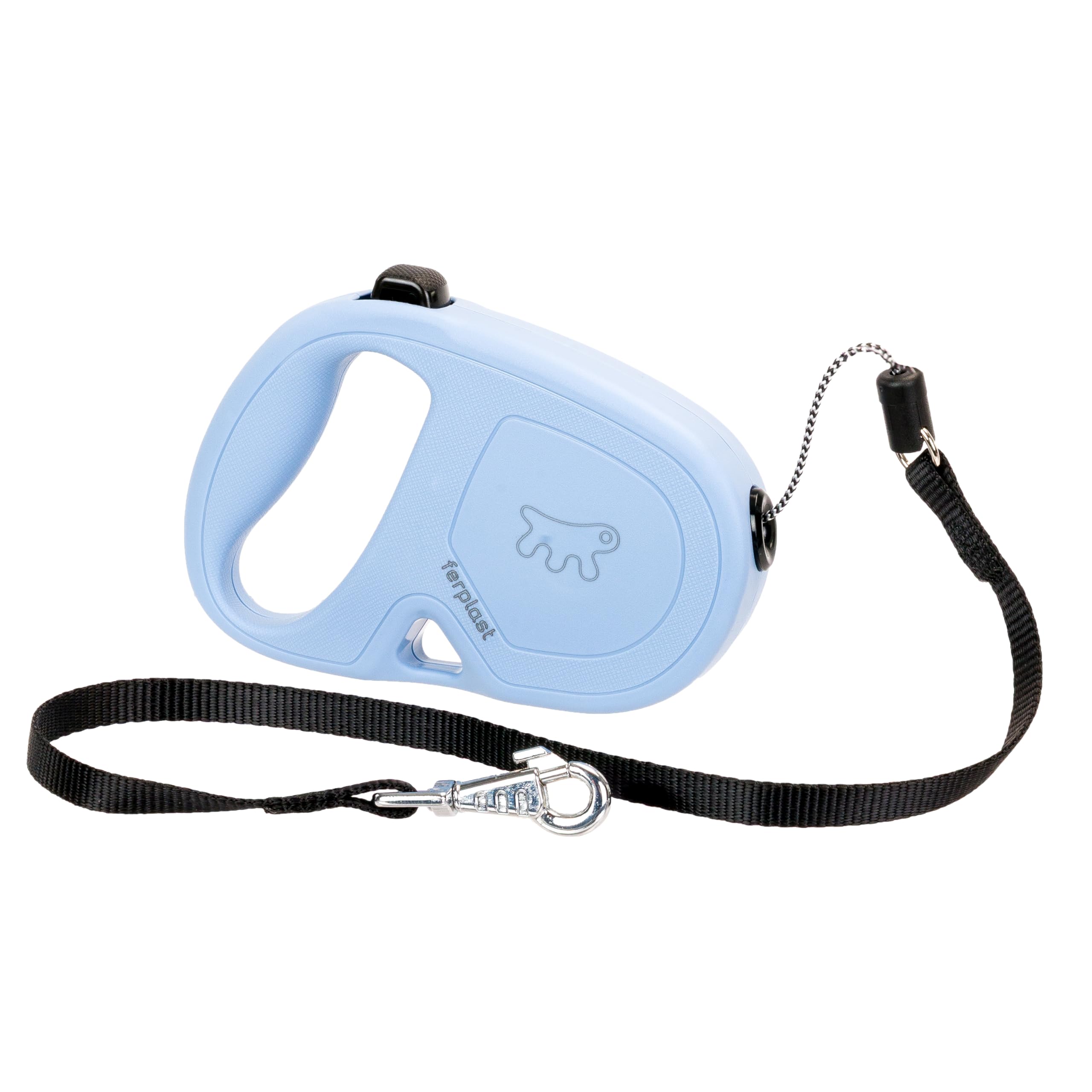 Ferplast Extendable Leash for Medium Dogs FLIPPY ONE CORD S, Retractable cord 4,5 m, max 12 kg, Blue