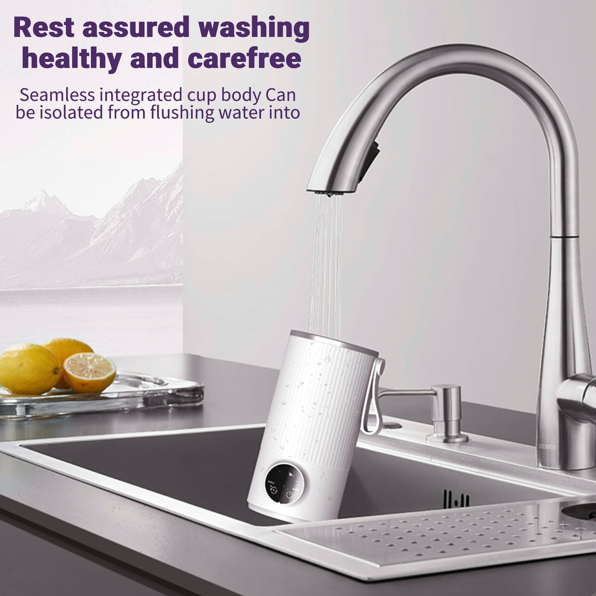 Bewinner 400 Ml Reisewasserkocher Klein – Tragbarer Miniwasserkocher Kabelloser 6000 MAh, Wiederaufladbar mit 4 Gängen, Edelstahl Wasserkocher mit Automatische Abschaltung für Milch 5
