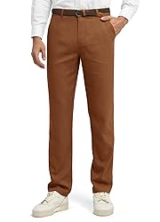 Willit Men's Linen Pants Casual Linen Dress Pants