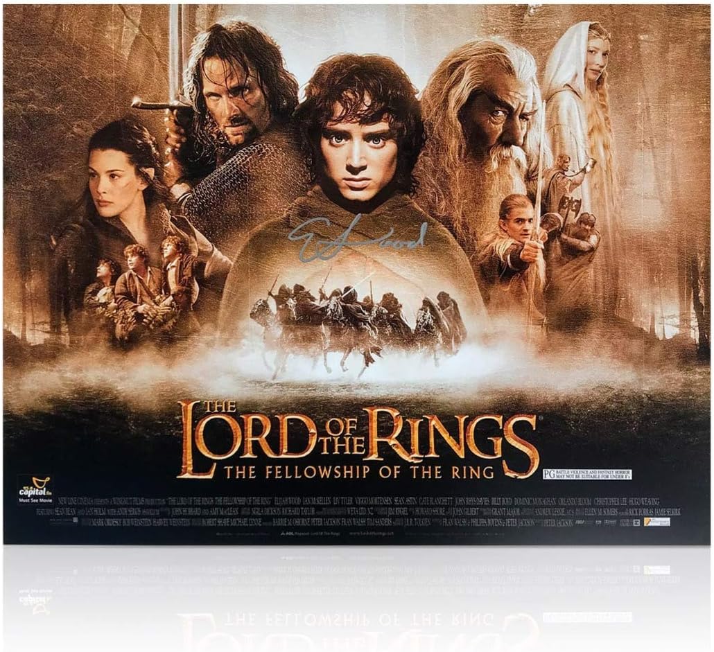 Elijah Wood (Frodo Baggins) Signed The Lord Of The Rings Poster | Autographed Movie Memorabilia