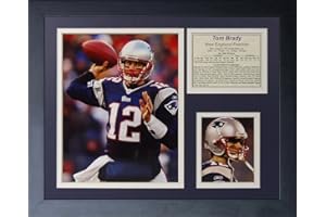 Legends Never Die "Tom Brady Home Framed Photo Collage, 11 x 14-Inch, Black