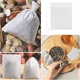 Carehabi 100Pcs Disposable Tea Filter Bags Drawstring 6x8 cm view 5