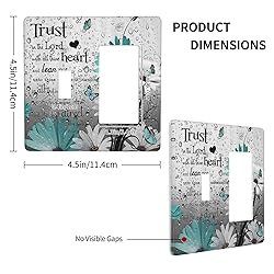 Farm Teal Daisy Floral Bible Verse Inspirational