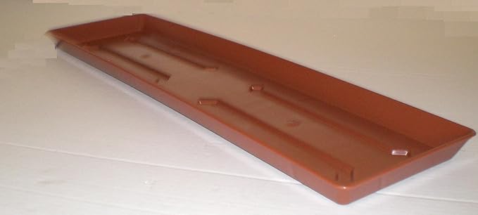 Untersetzer für Balkonkasten Blumenkasten Pflanzkasten aus Kunststoff 60 cm Farbe terrakotta