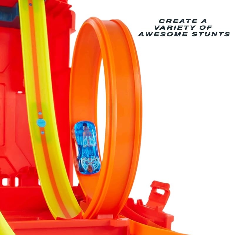 Unlimited Fuel Can Stunt Box Playset y Coche