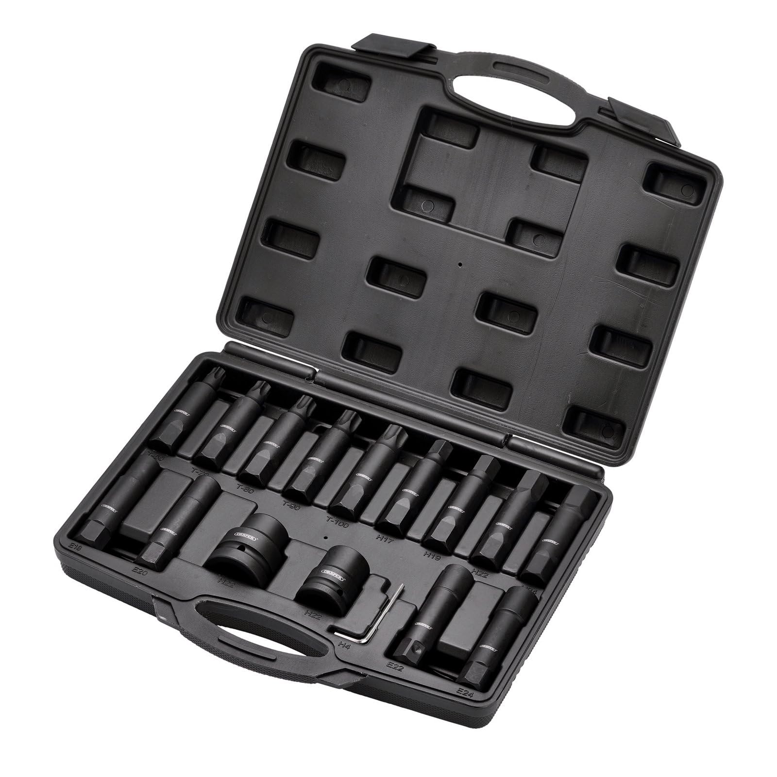 Draper 16 Piece Hex Star Bit Set - 13915 - CR-MO Steel