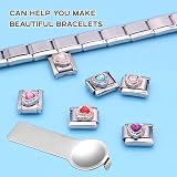 MEKEET 2 Pcs Stainless Steel Italian Name Bracelet Tool for Adding Removing view 5
